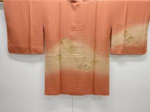 未使用品　菱に花・宝尽くし模様刺繍絵羽道行コート